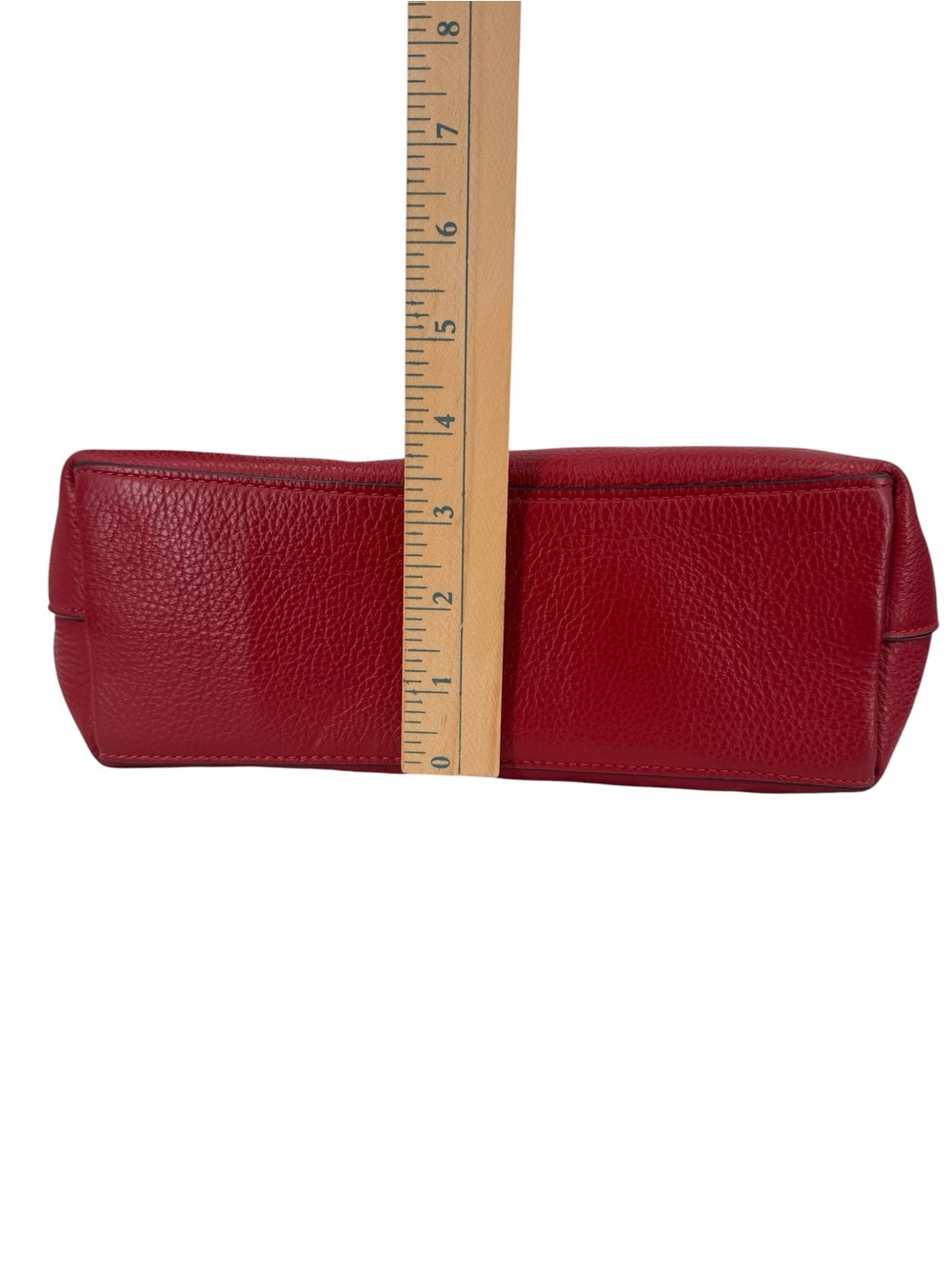Coach Remi Pebbled Leather Satchel Crossbody Bag Tru Red - Picture 5 of 16